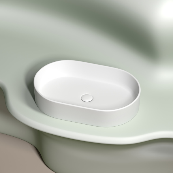 Раковина накладная (60,8х38,5) Ceramica Nova ELEMENT CN6048MW матовая