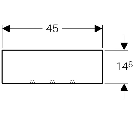 Полка Geberit Acanto 500.617.JK.2