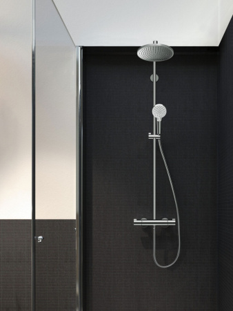 Душевая система с тремостатом Hansgrohe Crometta S 240 1jet Showerpipe 27267000 хром