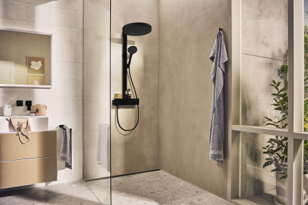 Смеситель для раковины встраиваемый Hansgrohe Metropol 32526670 черный матовый 