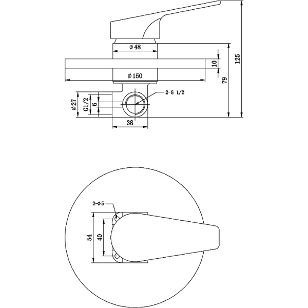 Гигиенический душ со смесителем Esko Kansas KS 83, Хром