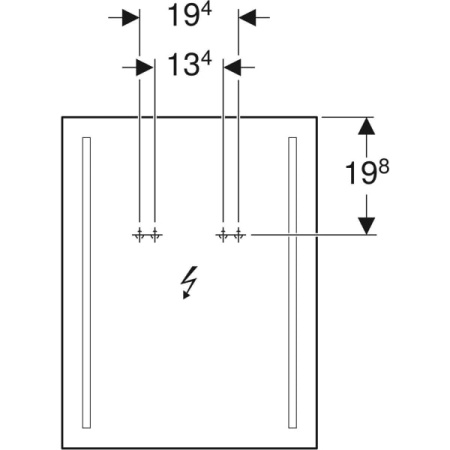 Зеркало с подсветкой GEBERIT Option 500.581.00.1