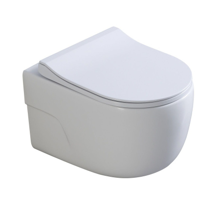 Унитаз подвесной безободковый Art&Max Verona AM012CHRT/SC микролифт