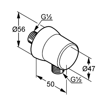 Подключение для душевого шланга Kludi Sirena 6306139-00