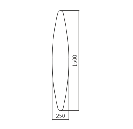 Зеркало (25х150) Silver Mirrors   Тайна ФР-00002167