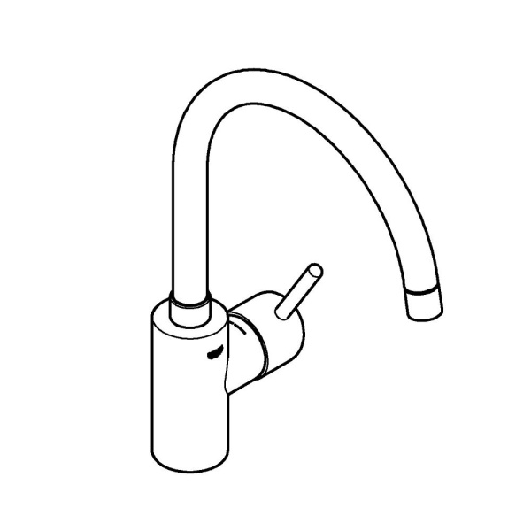 Смеситель для кухни однорычажный Grohe Concetto 32661 DC3 (32661DC3) суперсталь