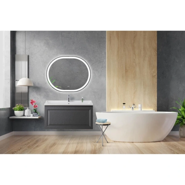 Тумба под раковину Cezares GIUBILEO-N-100-1C-SO-TIT-P титан матовый