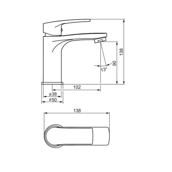 Смеситель для раковины Damixa Eclipse 2.0 480210300