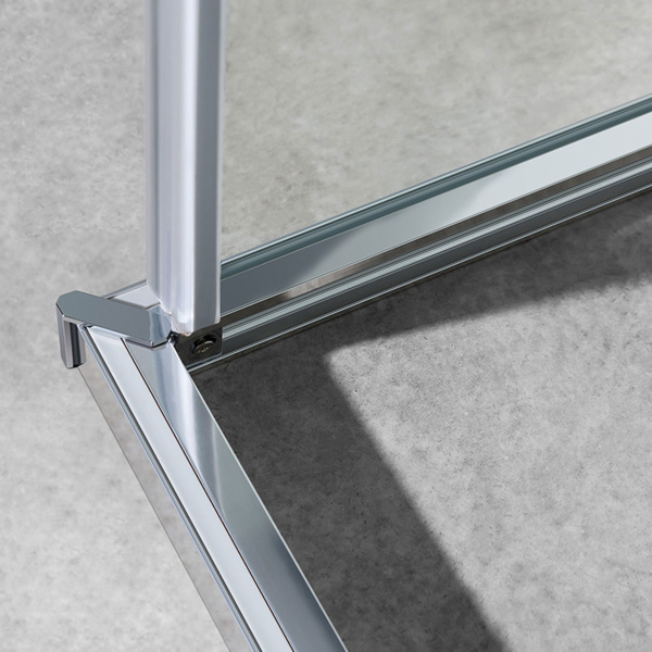 Душевой уголок Vincea  Slim-U VSS-2SU8010CL (100х80)  хром, стекло прозрачное