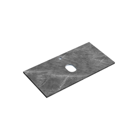 Столешница для ванной комнаты SANCOS 900х460, цвет black sky,  TT90A1