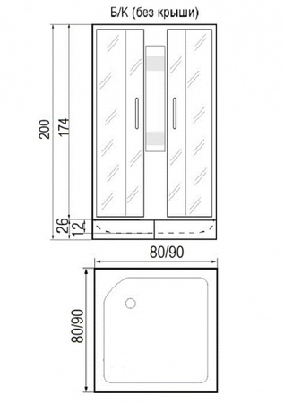 Душевая кабина River Quadro (10000001453)