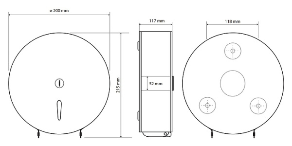 Туалетный дозатор Bemeta Hotel 148112050
