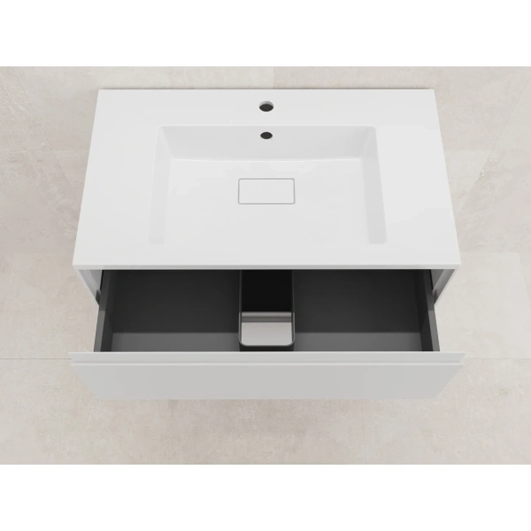 Тумба подвесная без раковины 80 см Style Line Лима ЛС-00002354 белый матовый