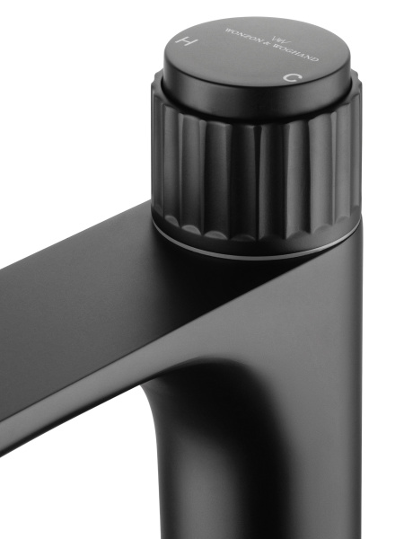 Смеситель для раковины WONZON & WOGHAND CLICK, черный матовый WW-A40412-MB