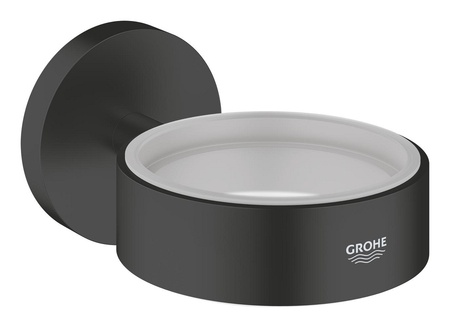 Держатель для стакана/мыльницы Grohe Essentials 1024662430 (черный матовый)