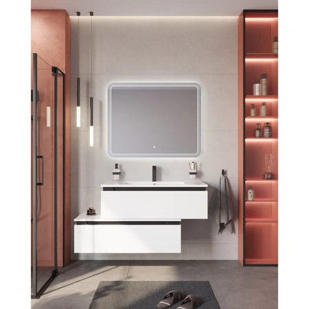 Тумба под раковину Cezares SLIDER-1000-1C-SO-BO Bianco Opaco