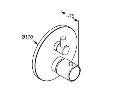 Смеситель с термостатом KLUDI O-CEAN 388200545