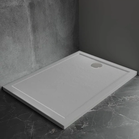 Душевой поддон (120х90) Veconi Pietra G PT-G-12090-RU серый