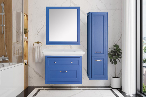 Тумба под раковину ASB-Woodline   Толедо 85  11212 (синий)