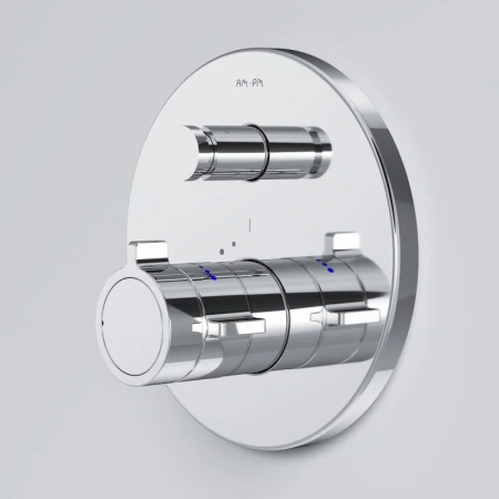 Смеситель для ванны на 2 потребителя термостат Am.Pm X-Joy F85A45600 хром