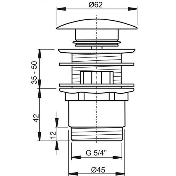 Донный клапан Ravak X01437