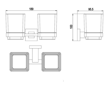 Стакан двойной Timo Selene 10034/00