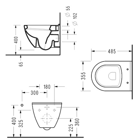 Комплект Grohe Solido инсталляция + унитаз с сиденьем микролифт (39186000)