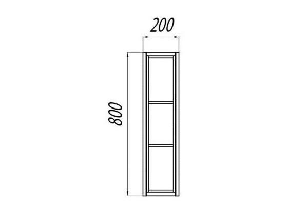 Шкаф для зеркала Акватон Брук 1A200903BCDL0