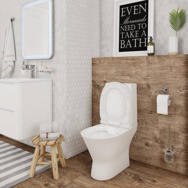 Унитаз-компакт безободковый IDDIS Edifice Rimless EDIRDSEi24 белый