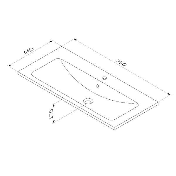 Раковина AM.PM X-Joy 100 M85AWCC1002WG64