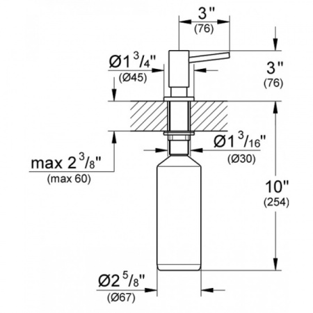Дозатор жидкого мыла Grohe Cosmopolitan 40535 GL0 (40535GL0) холодный рассвет глянец