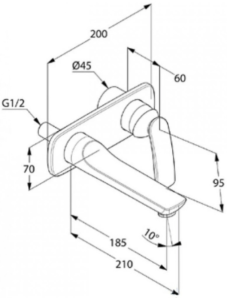 Смеситель для раковины Kludi Balance 522468775