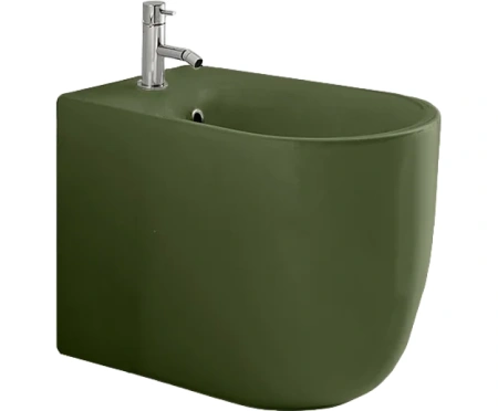 Биде напольное Kerasan Nolita 532011*1 зеленый матовый