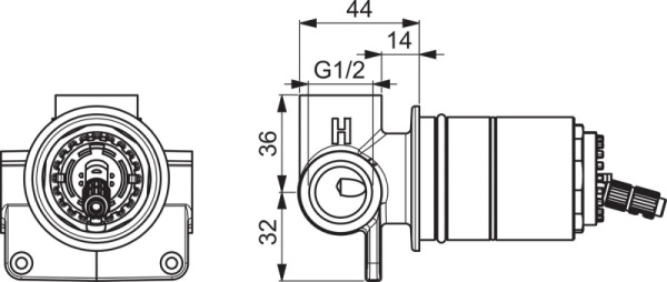 Oras 1086 Корпус смесителя для душa
