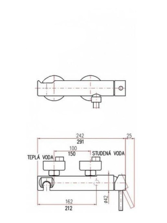 Смеситель для душа Rav Slezak Seina SE980.5CMAT