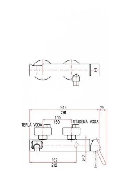 Смеситель для душа Rav Slezak Seina SE980.5CMAT
