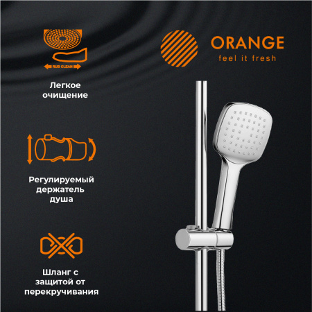 Душевая система Orange Splito M36-944cr смеситель с изливом, хром