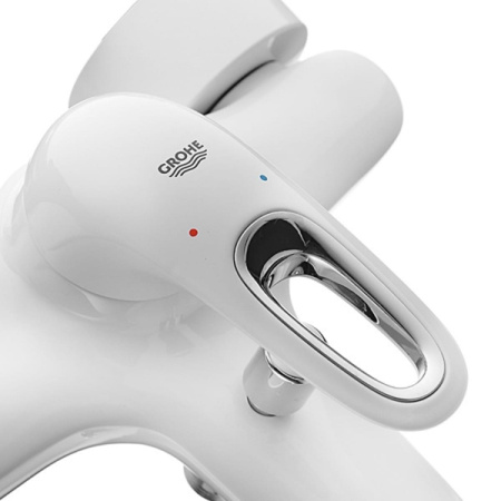 Смеситель однорычажный для ванны Grohe Eurostyle New 33591 LS3 (33591LS3) белая луна