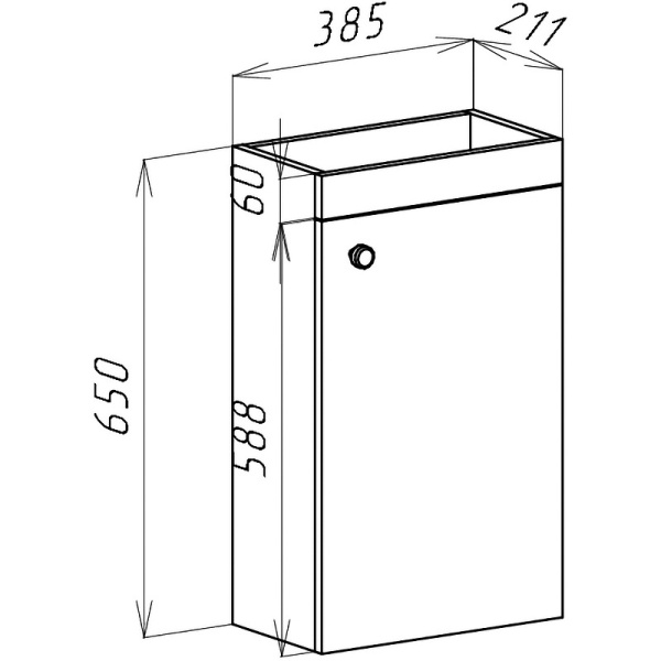 Тумба под раковину Bellezza Комо 40 4639005180477