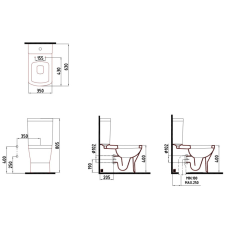 Унитаз напольный с функцией биде Bien Neptun NPKD06301VP1W5SZ0