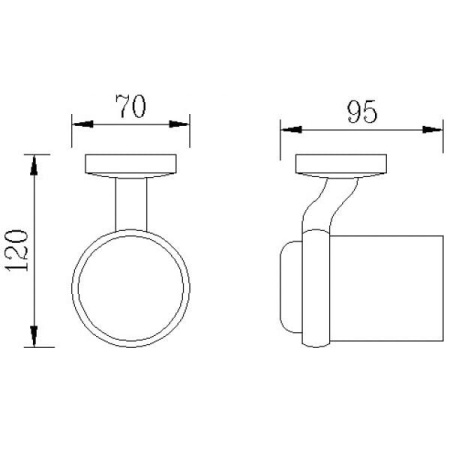 Подстаканник одинарный RUSH Fiji FI18310