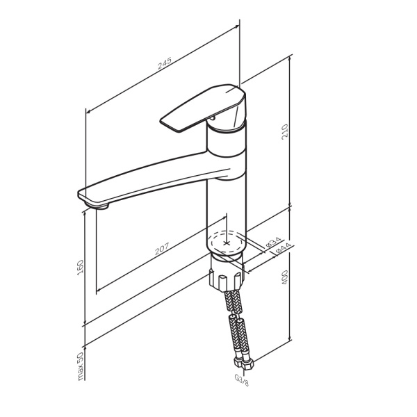Смеситель для кухни Am.Pm Gem F90A00000