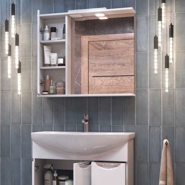 Зеркало со шкафом (80x70) Vigo Callao z.CAL.80.L.El