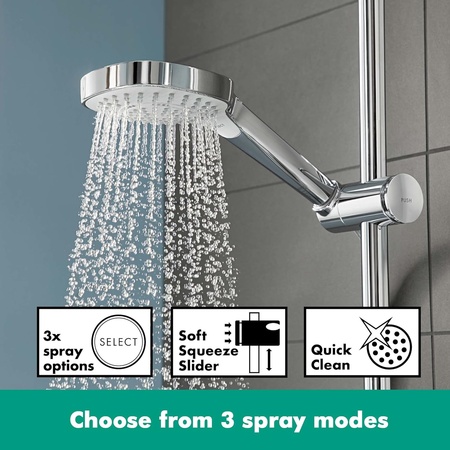 	 Душевая система с термостатом Hansgrohe Croma E Showerpipe 280 1jet EcoSmart 27660000 хром