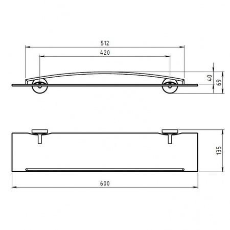 Полка Novaservis Metalia 11 0153.0