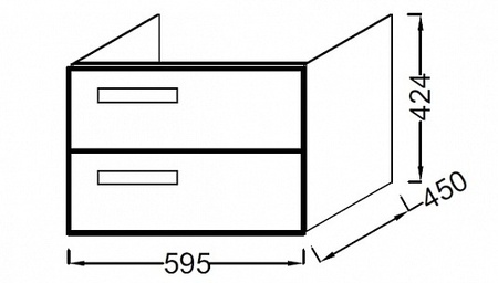 Тумба под раковину Jacob Delafon Rythmik EB1301-G1C