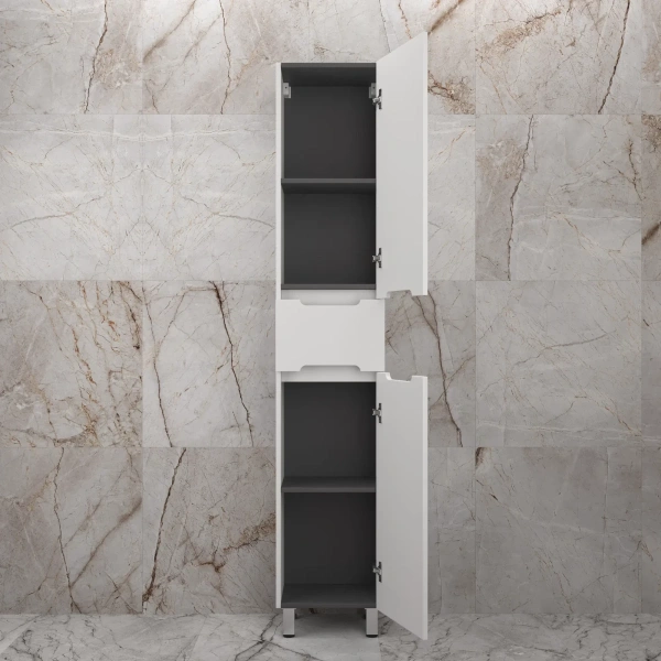 Пенал напольный R Style Line Матис ЛС-00002447 белый матовый