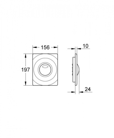 Панель смыва GROHE Surf 42302000