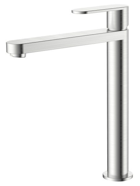 Смеситель для накладной раковины однорычажный высокий Agger Sweet A2712122 сатин матовый