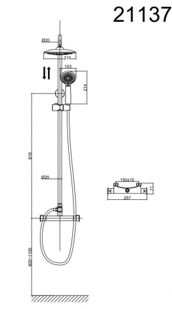 Душевая система D&K Bayern Potsdam (DA2113701B09)